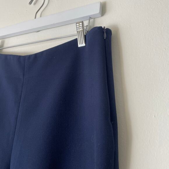 St. John Women’s Straight Leg Ankle Trouser in Navy Blue Size 10 - Picture 3 of 9